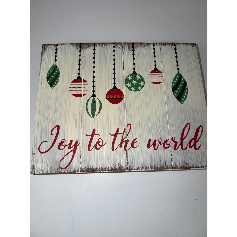 Kirklands Joy to the World Light Up Christmas Wood Wall Art Sign Ornaments Decor